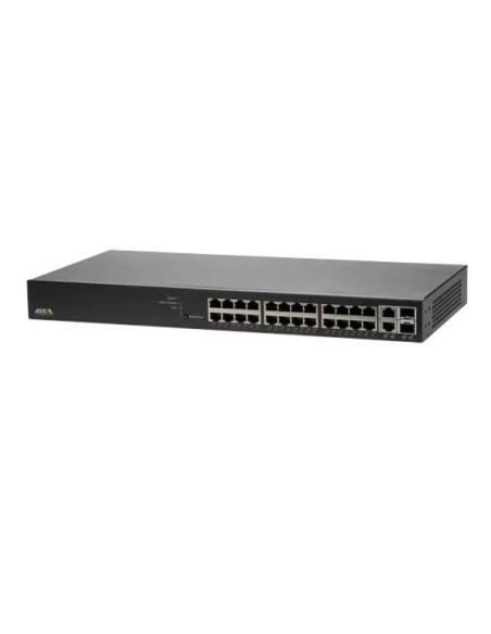 Switch, AXIS, Rack 1U, 24x10Base-T / 100Base-TX / 1000Base-T, 2x10/100/1000BASE-T/SFP combo, 2xSFP, 24xRJ45, PoE ports 24, 0119