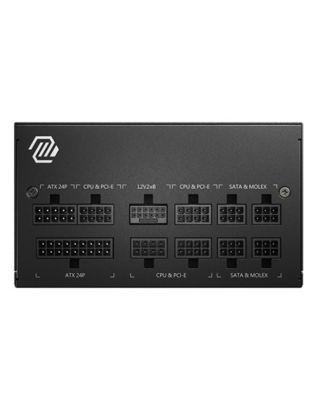 Power Supply, MSI, MAG A850GL PCIE5 II, 850 Watts, Efficiency 80 PLUS GOLD, PFC Active, MAGA850GLPCIE5II