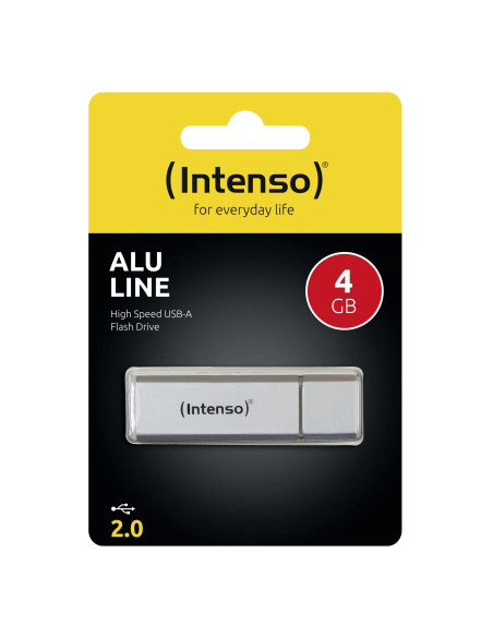 MEMORY DRIVE FLASH USB2 4GB/SILVER 3521452 INTENSO