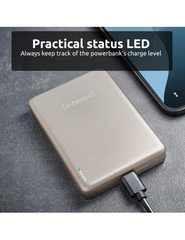 POWER BANK USB 10000MAH MAG/CHAMPAGNE 7344031 INTENSO