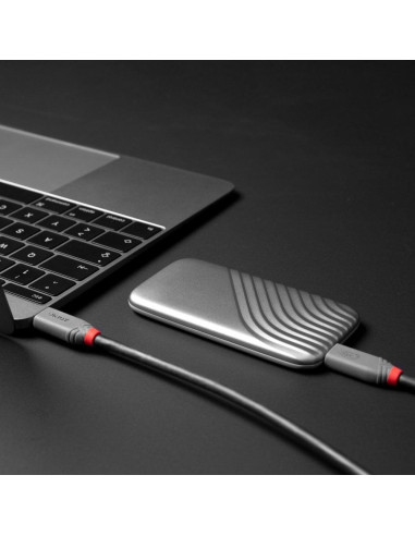 CABLE USB4 240W TYPE C 1.5M/40GBPS ANTHRA LINE 36957 LINDY