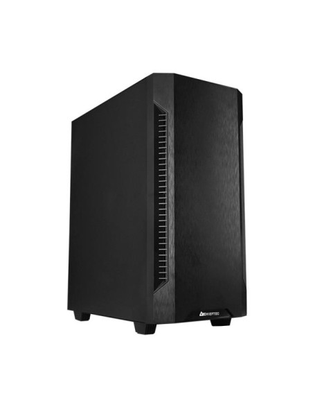 Case, CHIEFTEC, ELOX, MidiTower, Not included, ATX, MicroATX, MiniITX, Colour Black, AS-01B-OP