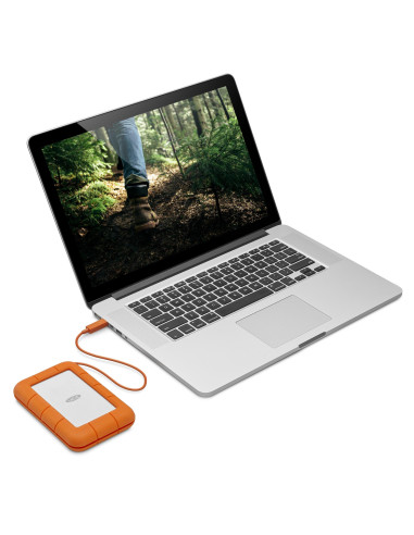 External HDD, LACIE, 2TB, USB-C, Colour Orange, STFR2000403