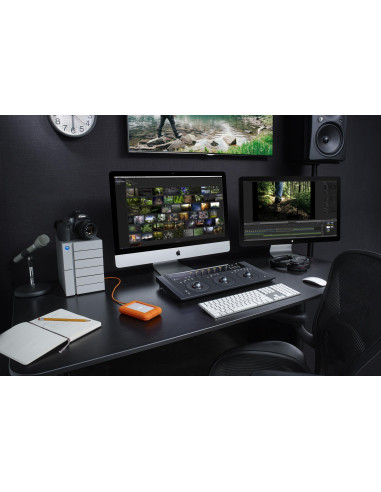 External HDD, LACIE, 2TB, USB-C, Colour Orange, STFR2000403