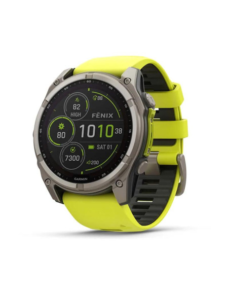 SMARTWATCH FENIX 8 SAPP. SOLAR/YELLOW 010-02907-21 GARMIN