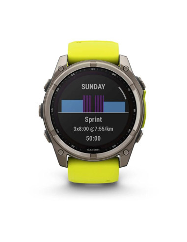 SMARTWATCH FENIX 8 SAPP. SOLAR/YELLOW 010-02907-21 GARMIN