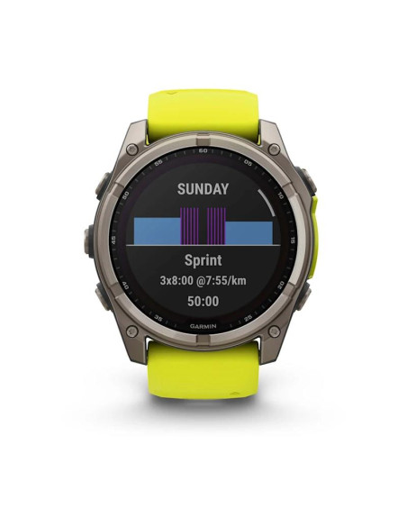 SMARTWATCH FENIX 8 SAPP. SOLAR/YELLOW 010-02907-21 GARMIN
