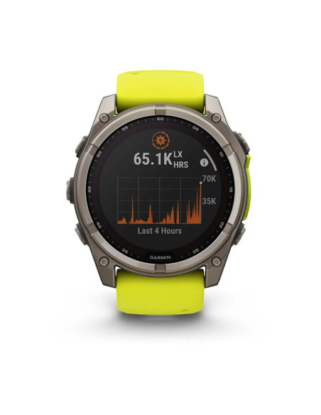 SMARTWATCH FENIX 8 SAPP. SOLAR/YELLOW 010-02907-21 GARMIN