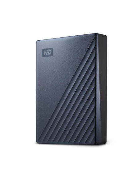 External HDD, WESTERN DIGITAL, My Passport Ultra, 4TB, USB 3.0, Colour Blue, WDBFTM0040BBL-WESN