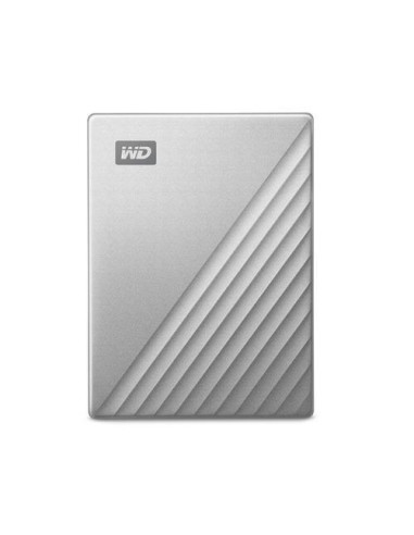 External HDD, WESTERN DIGITAL, My Passport Ultra, 4TB, USB 3.0, Colour Silver, WDBFTM0040BSL-WESN
