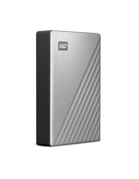 External HDD, WESTERN DIGITAL, My Passport Ultra, 4TB, USB 3.0, Colour Silver, WDBFTM0040BSL-WESN