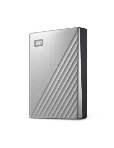 External HDD, WESTERN DIGITAL, My Passport Ultra, 4TB, USB 3.0, Colour Silver, WDBFTM0040BSL-WESN