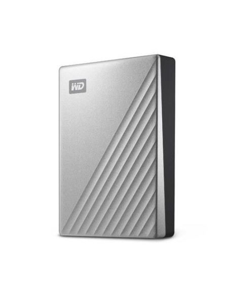 External HDD, WESTERN DIGITAL, My Passport Ultra, 4TB, USB 3.0, Colour Silver, WDBFTM0040BSL-WESN