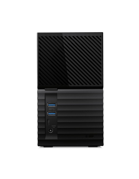External HDD, WESTERN DIGITAL, My Book Duo, 24TB, USB 3.0, USB 3.1, Drives 2, Black, WDBFBE0240JBK-EESN