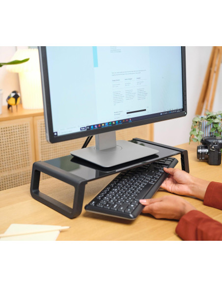 MONITOR ACC STAND MONTA/GLASS BLK 25271 TRUST