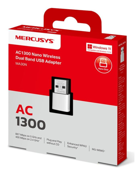WRL ADAPTER 1300MBPS USB/MA30N MERCUSYS
