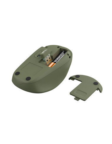 MOUSE USB OPTICAL WRL YVI+/GREEN 24552 TRUST