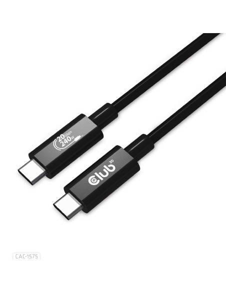 CABLE USB-C TO USB-C 2M/M/M CAC-1575 CLUB3D