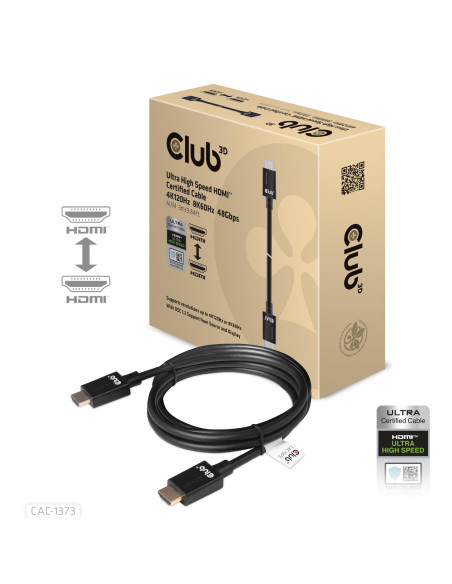 CABLE HDMI TO HDMI 3M/M/M CAC-1373 CLUB3D