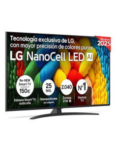 TV Set, LG, 55 ", 4K Ultra HD, 3840 x 2160 pixels, Flat, 16:9, NanoCell, 55NANO81A6A
