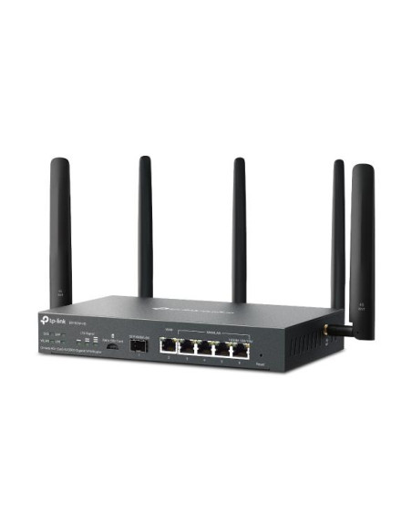 Wireless Router, TP-LINK, Omada 4G+ Cat6 AX3000 Gigabit VPN Router, Wi-Fi 6 (802.11ax), Data speed 2402 Mbit/s, Ethernet WAN Ye