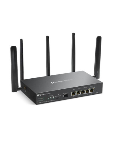 Wireless Router, TP-LINK, Omada 4G+ Cat6 AX3000 Gigabit VPN Router, Wi-Fi 6 (802.11ax), Data speed 2402 Mbit/s, Ethernet WAN Ye