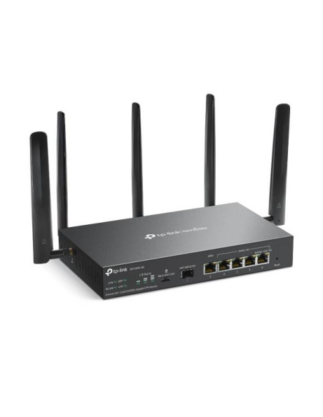Wireless Router, TP-LINK, Omada 4G+ Cat6 AX3000 Gigabit VPN Router, Wi-Fi 6 (802.11ax), Data speed 2402 Mbit/s, Ethernet WAN Ye