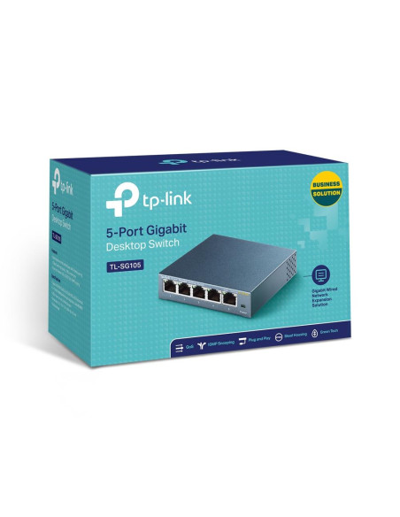 Switch, TP-LINK, 5x10Base-T / 100Base-TX / 1000Base-T, TL-SG105