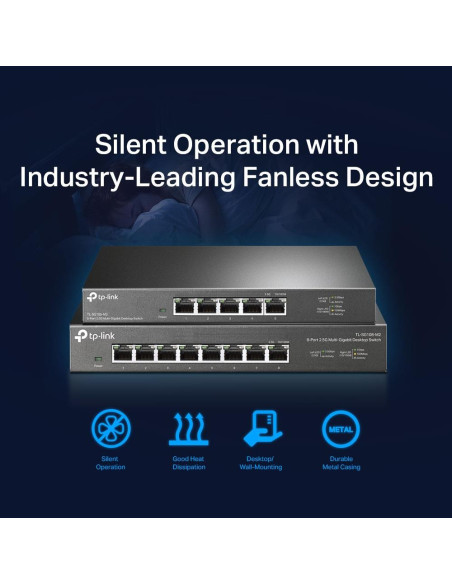 Switch, TP-LINK, TL-SG108-M2, Desktop/pedestal, TL-SG108-M2