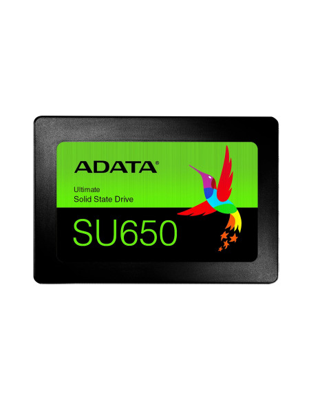 SSD, ADATA, SU650, 256GB, SATA 3.0, 3D NAND, Write speed 450 MBytes/sec, Read speed 520 MBytes/sec, 2,5", TBW 140 TB, MTBF 2000