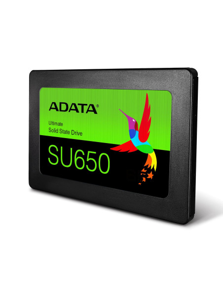 SSD, ADATA, SU650, 512GB, SATA 3.0, Write speed 450 MBytes/sec, Read speed 520 MBytes/sec, 2,5", TBW 140 TB, MTBF 2000000 hours