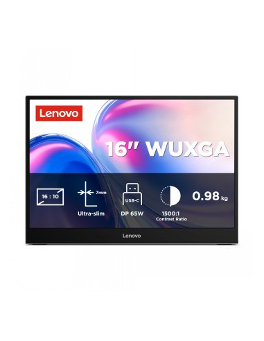 LENOVO L16 16 WUXGA WLED (1920X1200) IPS60HZ300NITS6MS2X USB-C (3YEAR WARRANTY)