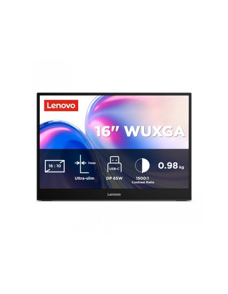 LENOVO L16 16 WUXGA WLED (1920X1200) IPS60HZ300NITS6MS2X USB-C (3YEAR WARRANTY)