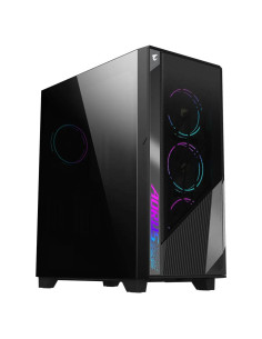 Case, GIGABYTE, AORUS C500 GLASS, MidiTower, Not included, ATX, EATX, MicroATX, MiniITX, Colour Black, AC500G