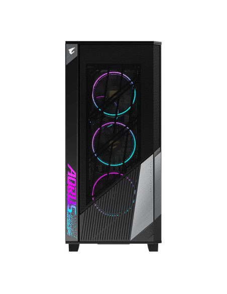 Case, GIGABYTE, AORUS C500 GLASS, MidiTower, Not included, ATX, EATX, MicroATX, MiniITX, Colour Black, AC500G