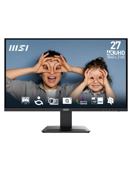LCD Monitor, MSI, 27 ", 3840 x 2160 pixels, 4K Ultra HD, Native aspect ratio 16:9, Flat, PROMP273U