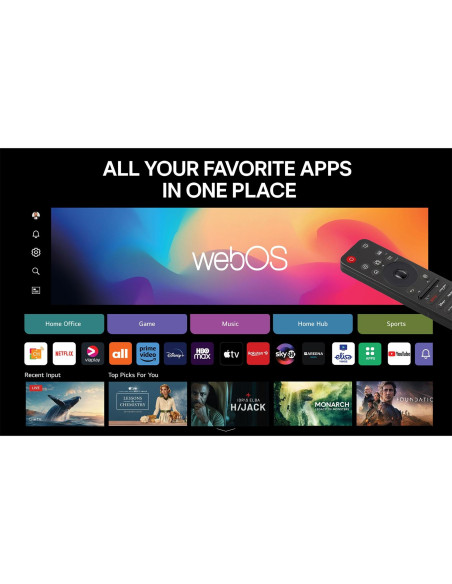 TV Set, LG, 65 ", 4K Ultra HD, 3840 x 2160 pixels, Flat, 16:9, LED, 65NANO82A6B