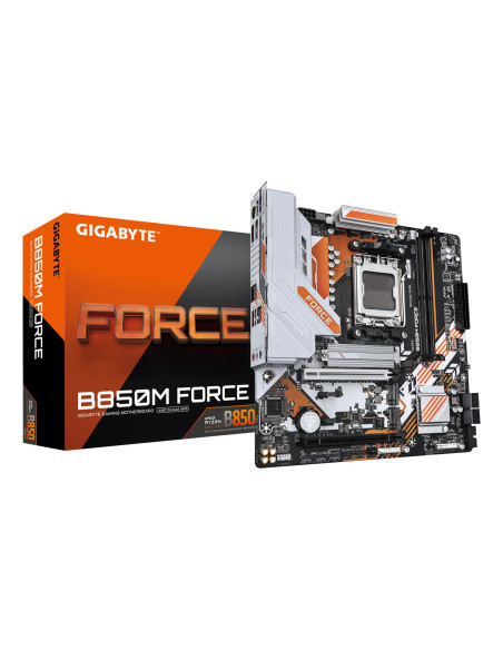 Mainboard, GIGABYTE, AMD B850, Socket AM5, micro ATX, RAM DDR5-SDRAM, 2xSlots, 3xNumber of M.2 (M) slots, B850M FORCE (Rev. 1.2