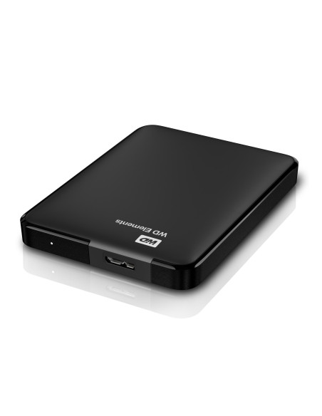 External HDD, WESTERN DIGITAL, Elements Portable, 1TB, USB 3.0, Colour Black, WDBUZG0010BBK-WESN