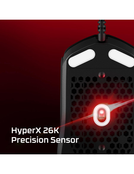MOUSE USB OPTICAL PULSEFIRE/HASTE 2 BLACK HYPERX