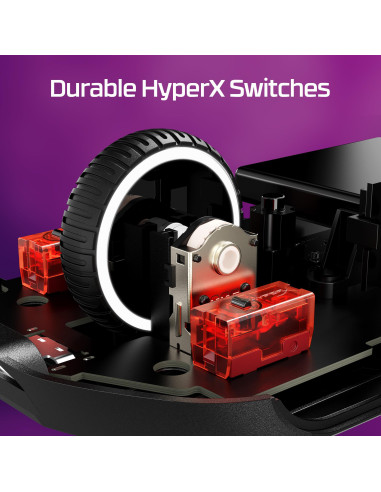 MOUSE USB OPTICAL WRL/PULSEFIRE HASTE 2 BLACK HYPERX