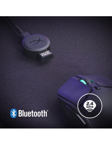 MOUSE USB OPTICAL WRL/PULSEFIRE HASTE 2 BLACK HYPERX