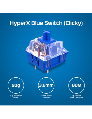 KEYBOARD ALLOY ORIGINS PBT HX/BLUE 639N4AA ABA HYPERX