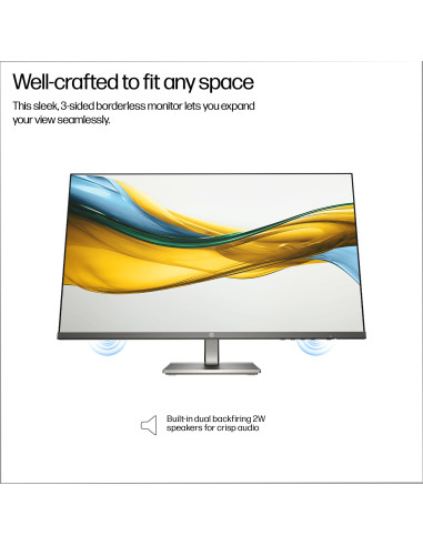 LCD Monitor, HP, 23.8 ", 1920 x 1080 pixels, Full HD, Native aspect ratio 16:9, LCD, Flat, B11W5AT