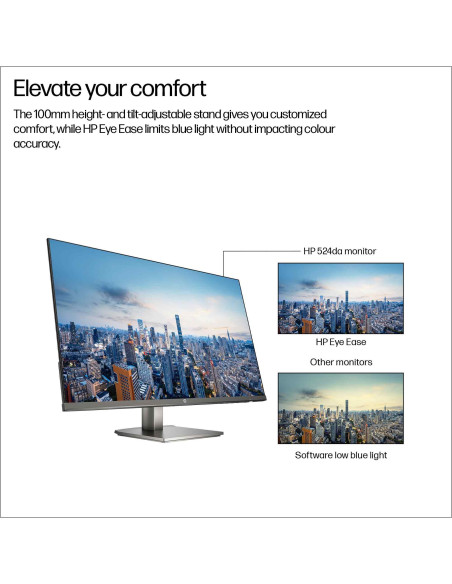 LCD Monitor, HP, 23.8 ", 1920 x 1080 pixels, Full HD, Native aspect ratio 16:9, LCD, Flat, B11W5AT