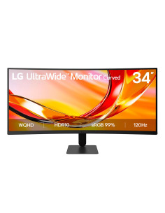 LCD Monitor, LG, 34 ", 3440 x 1440 pixels, UltraWide Quad HD, Native aspect ratio 21:9, LCD, Curved, 34U601B-B