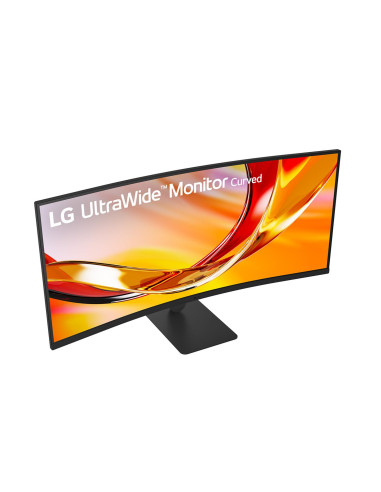 LCD Monitor, LG, 34 ", 3440 x 1440 pixels, UltraWide Quad HD, Native aspect ratio 21:9, LCD, Curved, 34U601B-B