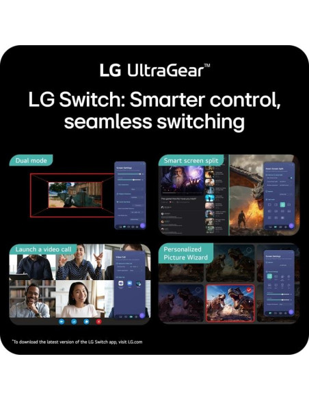 LCD Monitor, LG, 32 ", 2560 x 1440 pixels, Quad HD, Native aspect ratio 16:9, LED, Flat, 32G620B-B