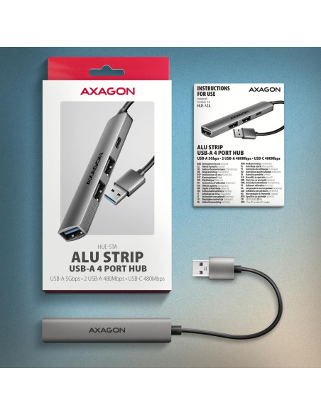 I/O HUB USB3.2 4PORT/0.12M HUE-STA AXAGON