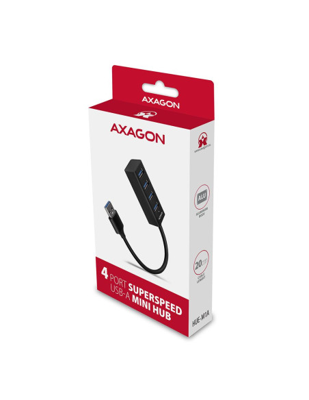 I/O HUB USB3.2 4PORT MINI/0.2M HUE-M1A AXAGON